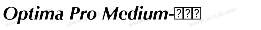 Optima Pro Medium字体转换